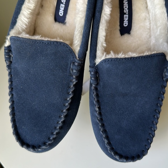Lands’ End Women's Fuzzy Lined Suede Moccasin
Slippers - Picture 15 of 16